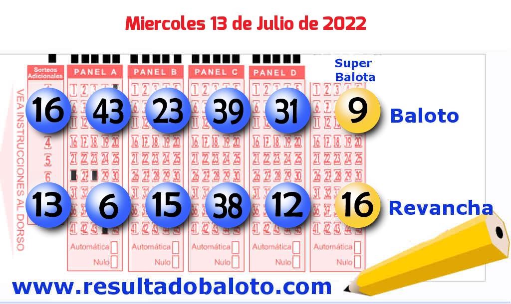 Baloto del 2022-07-13