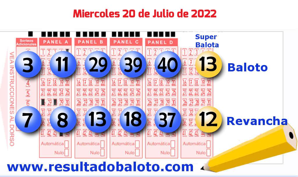 Baloto del 2022-07-20