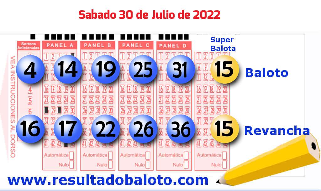 Baloto del 2022-07-30