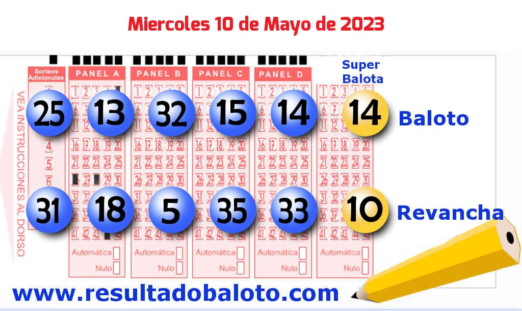 Baloto del Miércoles 10 de Mayo de 2023